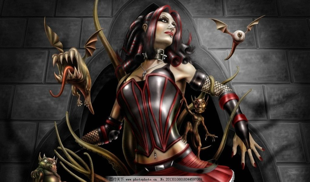 欧美女超人邪恶漫画的海报图片